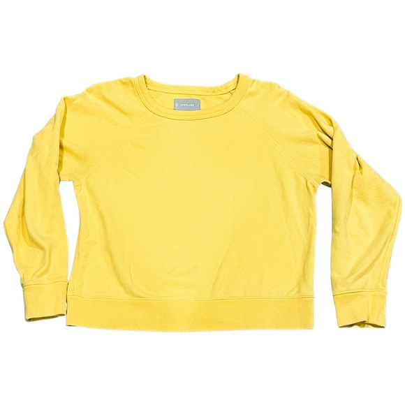 Everlane Tops - Everlane | The Lightweight French Terry Crewneck Sweatshirt Yellow 100% Cotton M